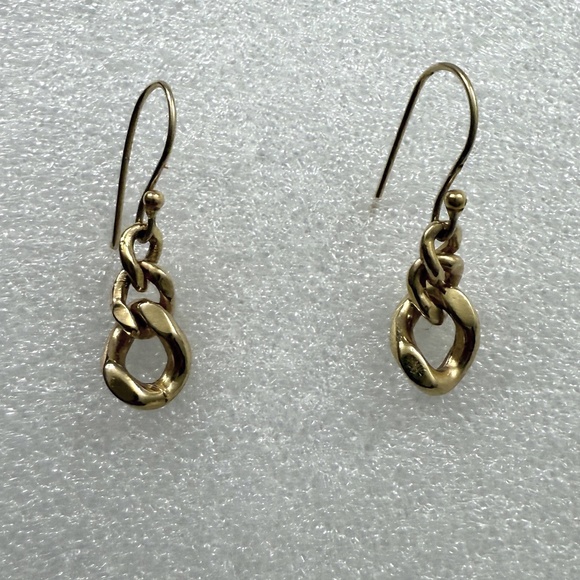 Smal hook Link‎ earrings gold - Picture 1 of 4